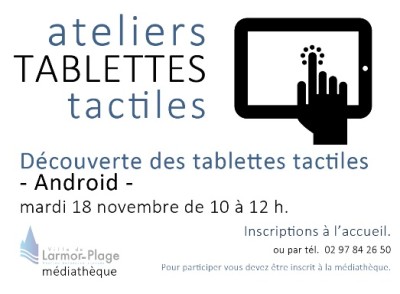 Ateliers initiation aux tablettes tactiles