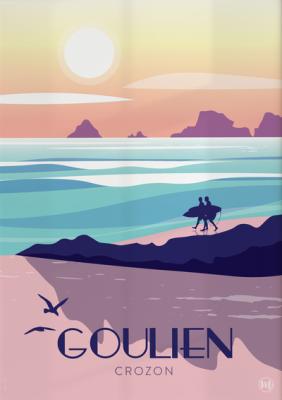 visuel Affiche - Plage de Goulien, Crozon
